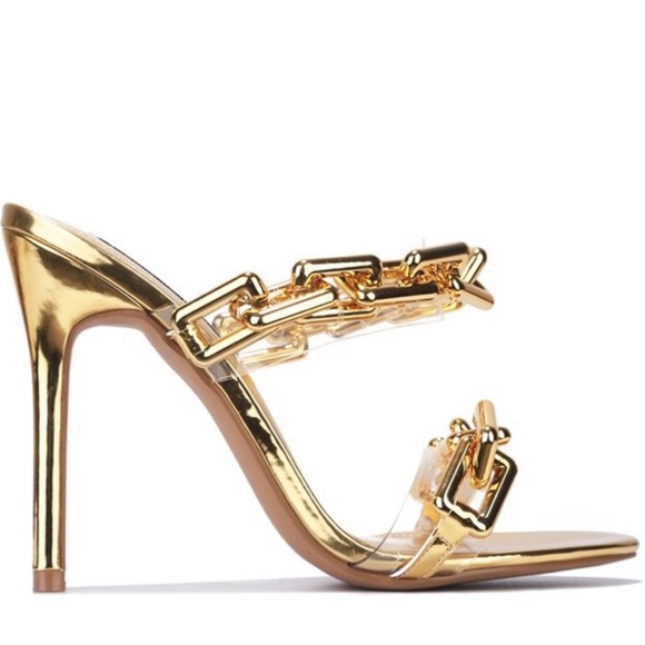 DARLENE Chain Link Heels - Picture 3 of 5